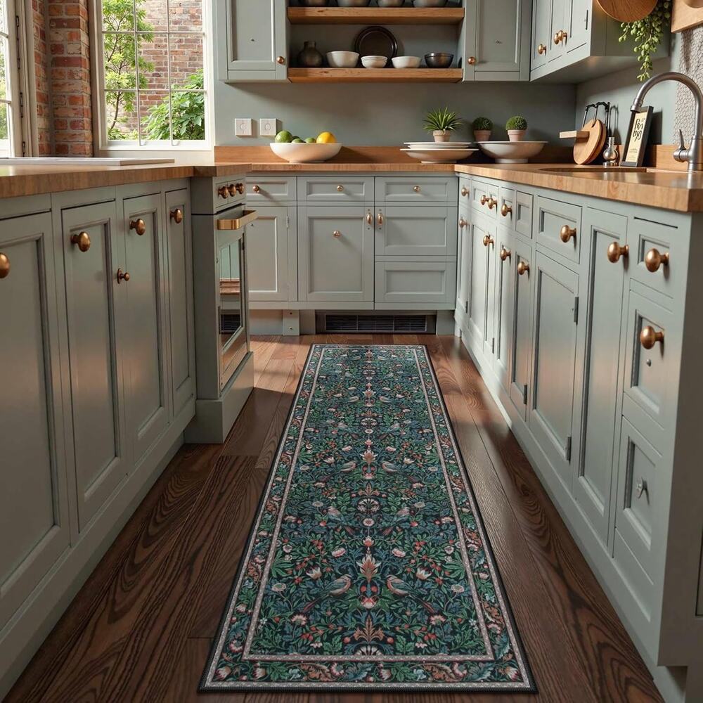 Morebes Washable Hallway Runner Rug 8ft, Non Silp Boho Soft Indoor Floor Rug Run - Picture 2 of 6